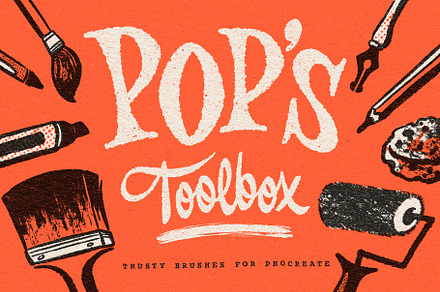 Pop's Toolbox for Procreate, a Brush Add-On by Sean Tulgetske