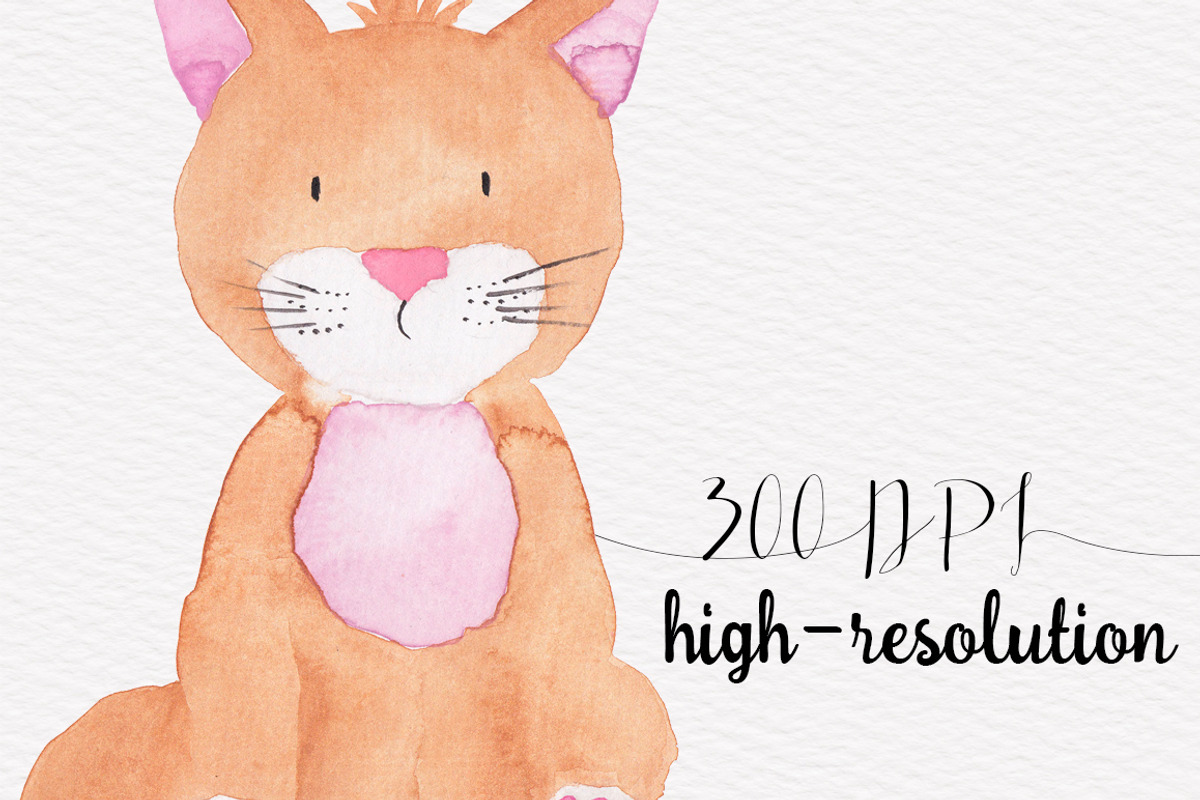 Cats Dogs Hand-painted Watercolour, an Animal Illustration by Tanya Kart (Photo 2 of 5)