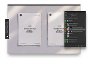 Two A4 Deckled Edge Paper Mockup, a Product Mockup by Custom Scene (Thumbnail 7 of 10)
