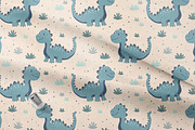 Childrens Cute Dino Patterns, a Pattern Graphic by Naty Art (Thumbnail 4 of 9)
