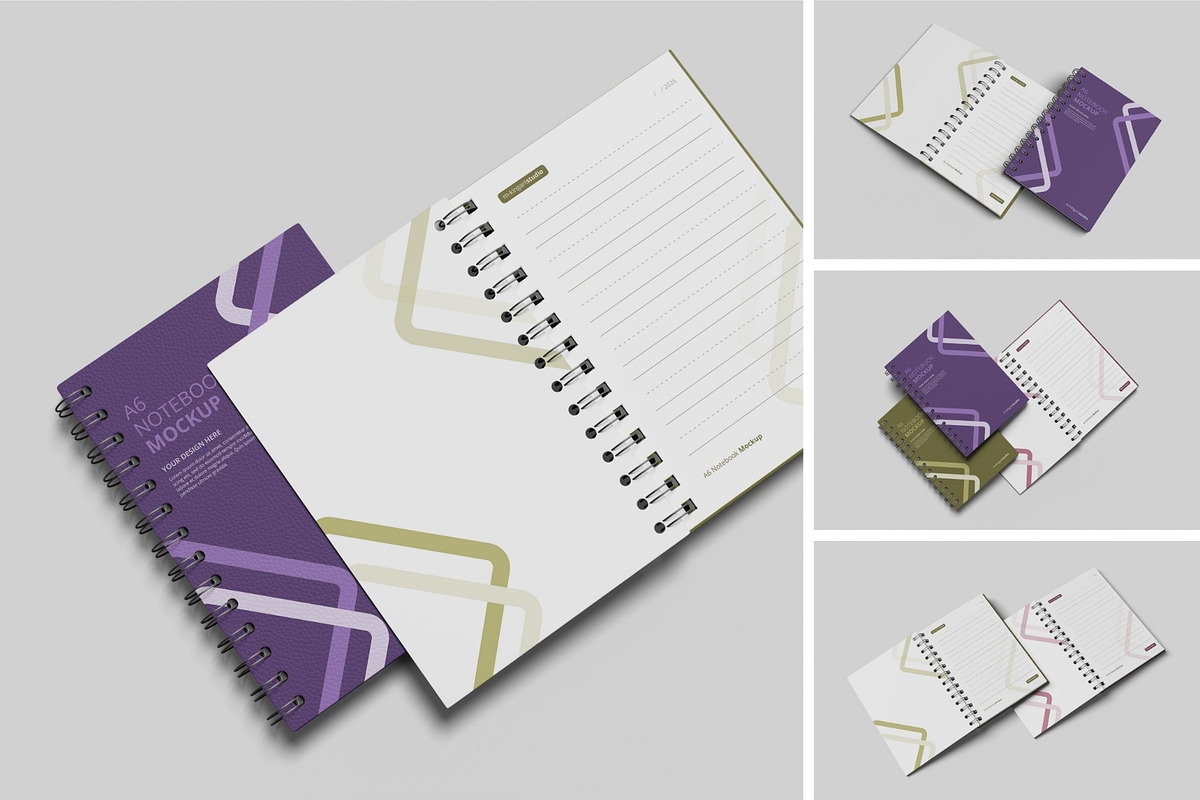 Realistic Notebook Mockup PSD, a Books & Magazine Mockup by MA-KING_ART (Photo 1 of 5)