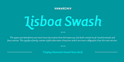 Lisboa Swash, a Sans Serif Font by Vanarchiv (Thumbnail 1 of 4)