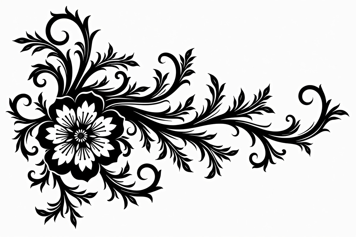 Vintage Flower Ornament Set, an Illustration by Creativeshirt (Photo 13 of 21)