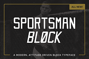 Sportsman Block, a Font by Millieangelo (Thumbnail 1 of 5)