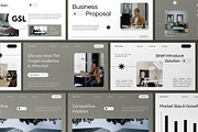 White Business Proposal Google Slide, a Presentation Template by graphicook (Thumbnail 2 of 8)