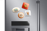 Fridge Magnet Mockups, a Product Mockup by rebrandy (Thumbnail 9 of 11)