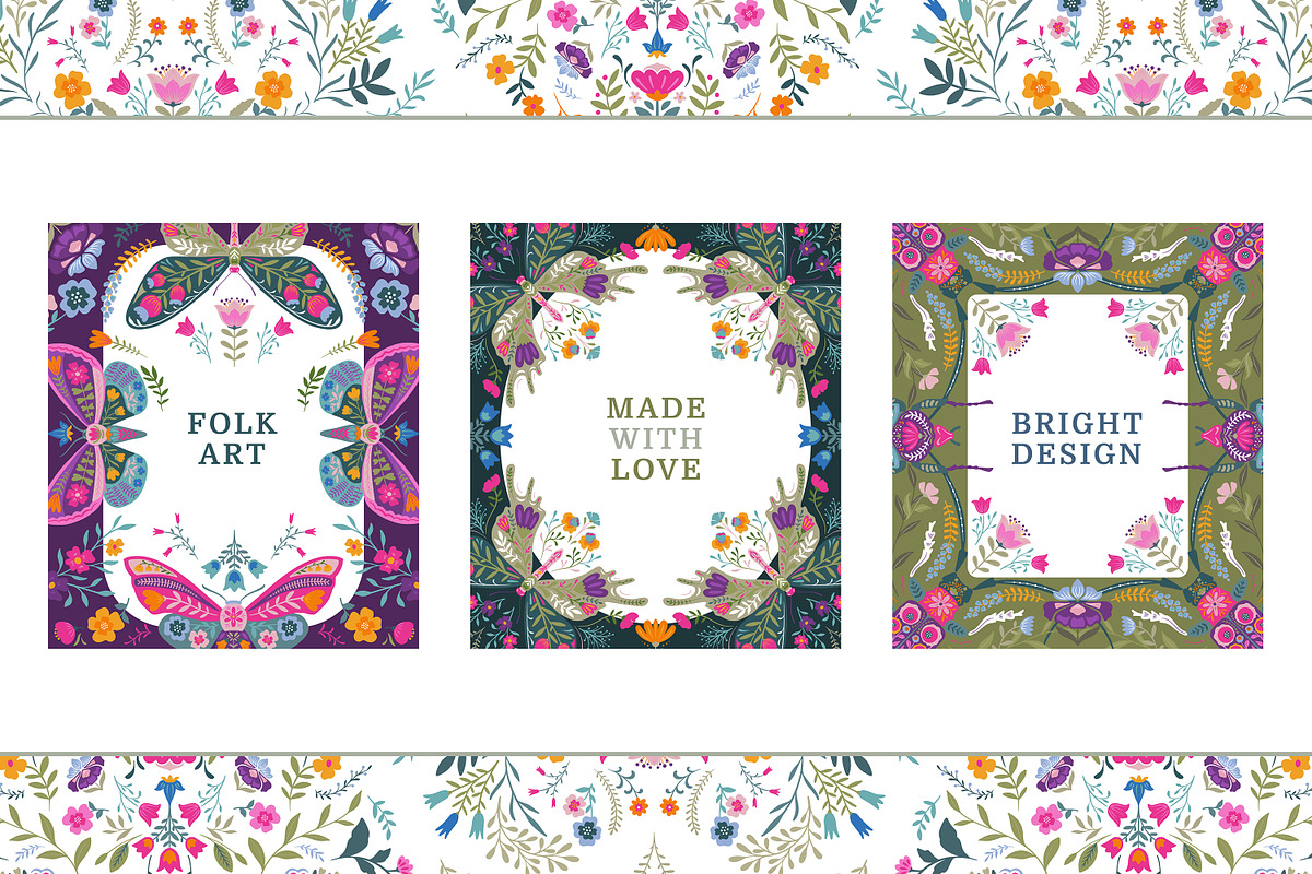 Folk Art Vector Collection, a Pattern Graphic by Molly art (Photo 7 of 15)