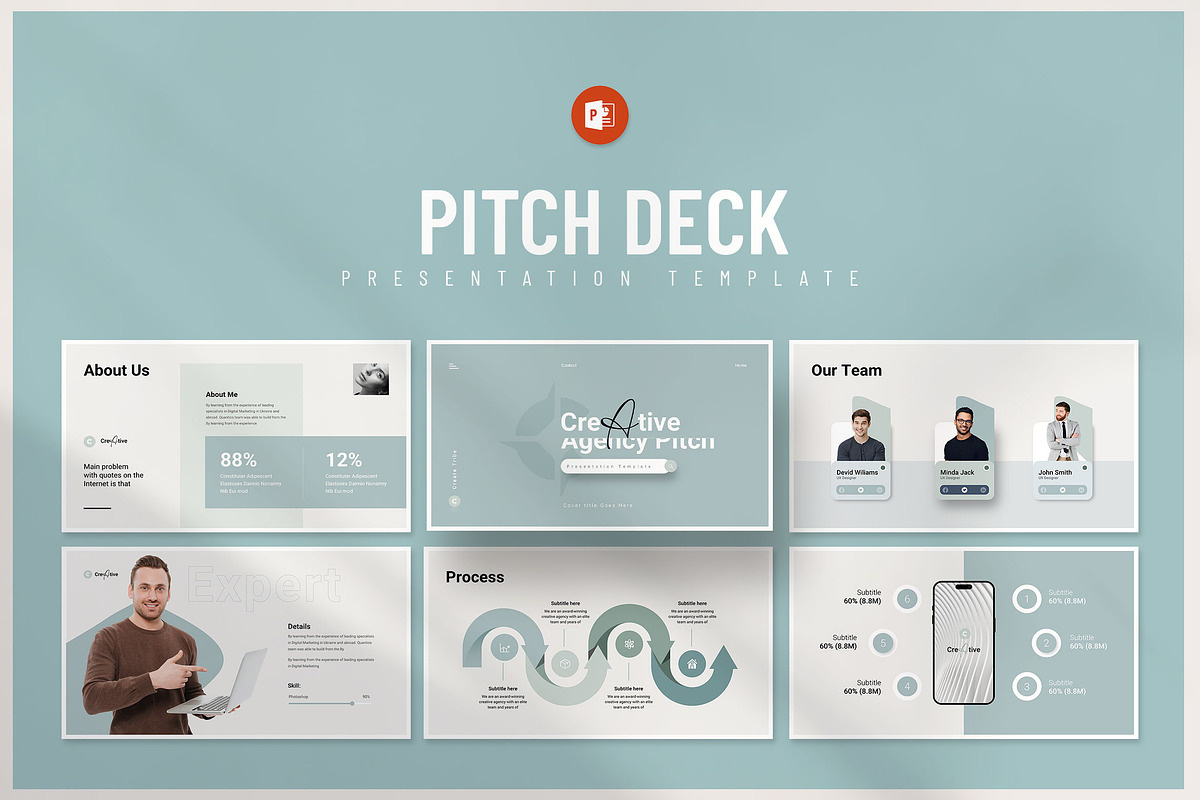 Creative Agency Pitch Deck, a Presentation Template by KreateTribe (Photo 3 of 5)