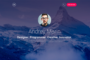 MyWALL Personal Resume CV VCard HTML