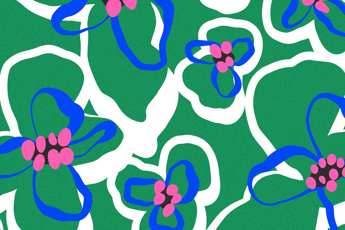 Bold Abstract Modern Floral Pattern, a Pattern Graphic by likorbut (Photo 12 of 14)