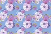 4 Daisy seamless patterns, a Pattern Graphic by Alena Stoyko design (Thumbnail 5 of 5)