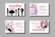 Templates  Makeup business card., a Business Card Template by Gulnara Khadeeva (Thumbnail 8 of 10)