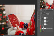 iPhone Holiday Touch Mockup, an iPhone Mockup by RSplaneta (Thumbnail 2 of 2)