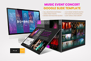 Music Event Concert Google Slide, a Presentation Template by Art StoreID (Thumbnail 1 of 5)