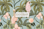 Zanzibar, Luxury Jungle Pattern., a Pattern Graphic by Nocito Design