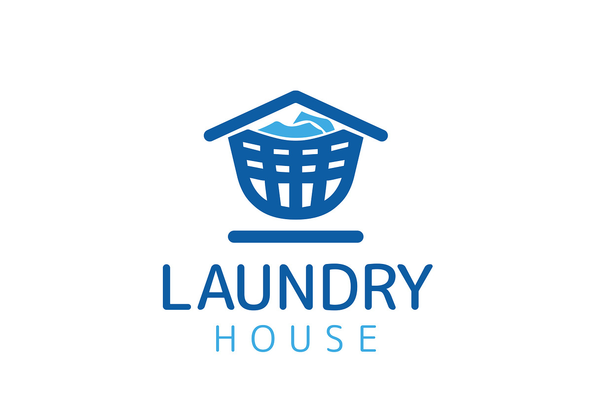 Laundry House Logo Template, a Branding & Logo Template by HueNestify (Photo 1 of 3)