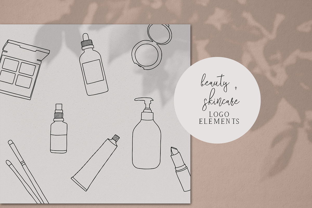 Skincare and Beauty Logo Elements, an Illustration by denofdreamers (Photo 1 of 6)