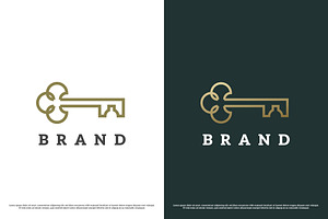 Clover Key Logo Design Illustration, a Branding & Logo Template by Morvana Crew