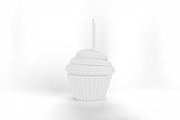 Cartoon I Heart Mom Cupcake Mockup, a Merchandise Mockup by Qaleb Studio (Thumbnail 2 of 2)