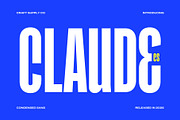CS Claude – Condensed Font, a Sans Serif Font by Craft Supply Co. (Thumbnail 1 of 8)