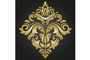 Oriental Abstract Vector Pattern, a Decorative Illustration by FineArtStudio