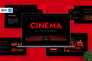 Cinema - Movie Keynote, a Presentation Template by Deepslide Studio