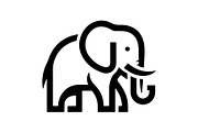 Elephant Vector Elements Bundle, an Animal Illustration by balal (Thumbnail 5 of 17)