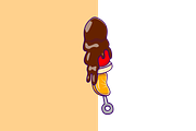 Melted Chocolate On Fruit Stick, a Food Illustration by Artstorystudio (Thumbnail 2 of 3)