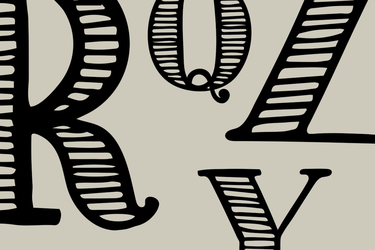 Striped: A Hand-Lettered Font preview 5
