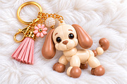 Kawaii Puppy Dog Keychain 3D STL, an Object 3D Model by Layerology (Thumbnail 1 of 3)