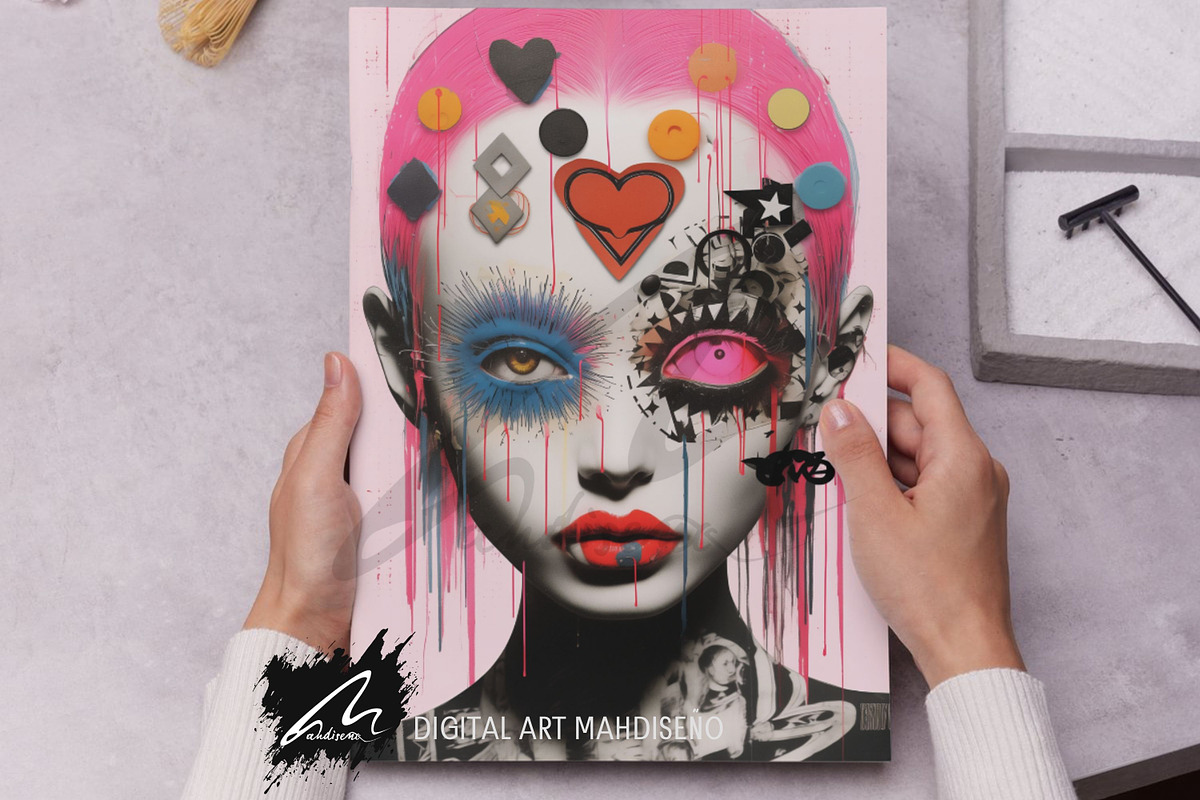 Whimsical Funky Love Scrapbook Pages, a Person Illustration by Digital Art Mahdiseño (Photo 7 of 10)