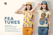 Women's Tshirt With Cap Mockup, a Shirt Mockup by Designertale (Thumbnail 8 of 12)