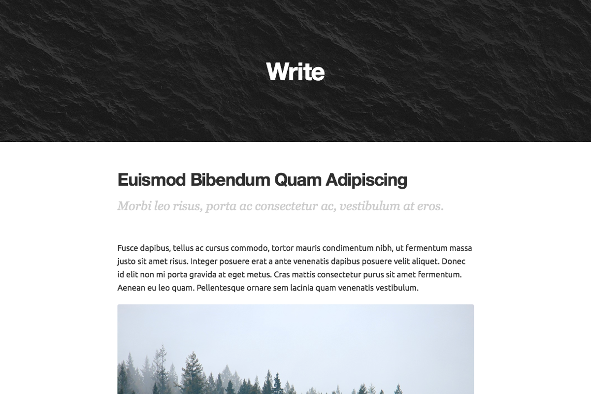 Write, for Kirby 3.× CMS, a Templates & Theme by Starckio (Photo 3 of 4)