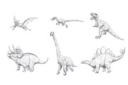 Set of 6 top dinosaurs in poly style, an Animal Illustration by ANTON KHRUPIN ART (Thumbnail 2 of 8)