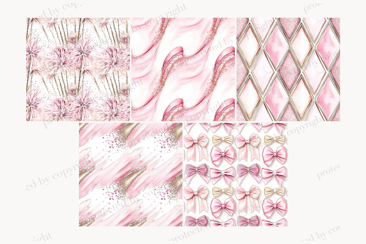 New Year Seamless Pattern, a Pattern Graphic by GlamArtZhanna (Photo 3 of 4)