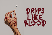 Grimooza Splatter Spooky Font, a Handwritten Font by mesuka (Thumbnail 2 of 5)