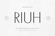 Riuh Sans, a Sans Serif Font by GRVS Studio (Thumbnail 1 of 4)