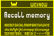 Flashback font, a Font by weknow (Thumbnail 2 of 8)