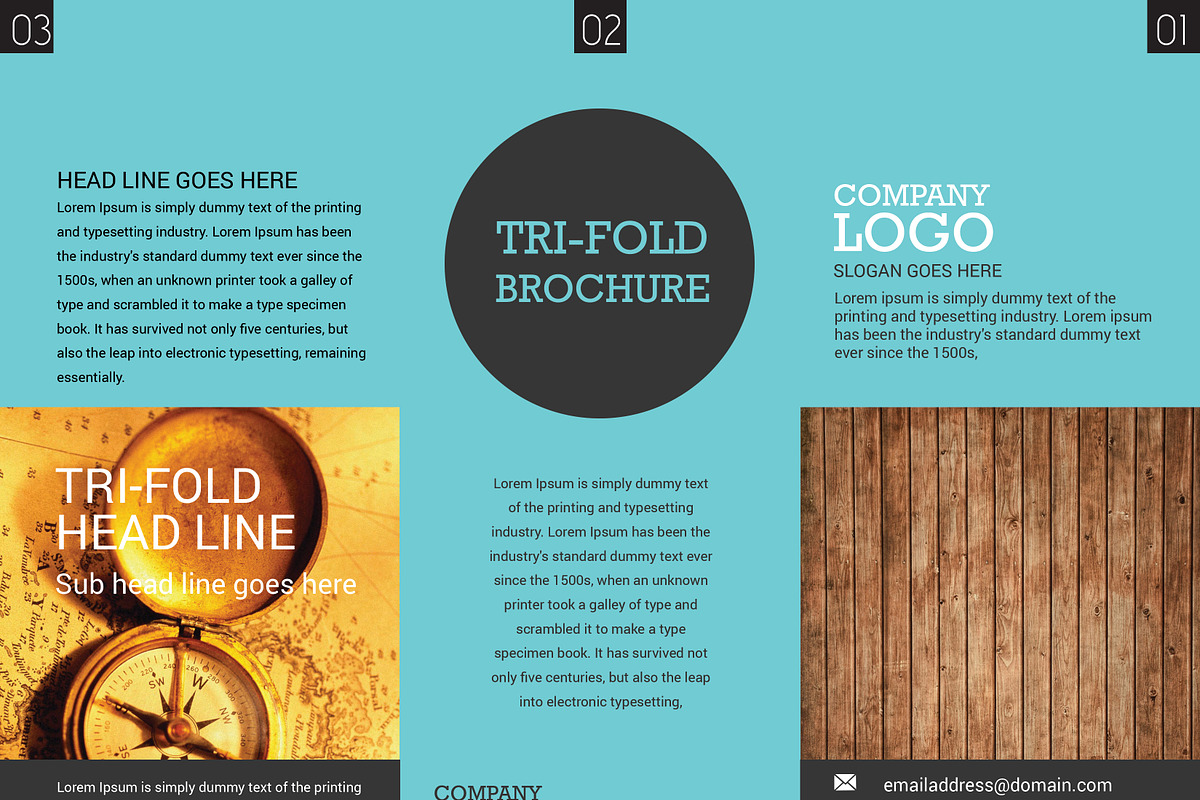 Simple Trifold Brochure Design, a Brochure Template by handart (Photo 3 of 3)