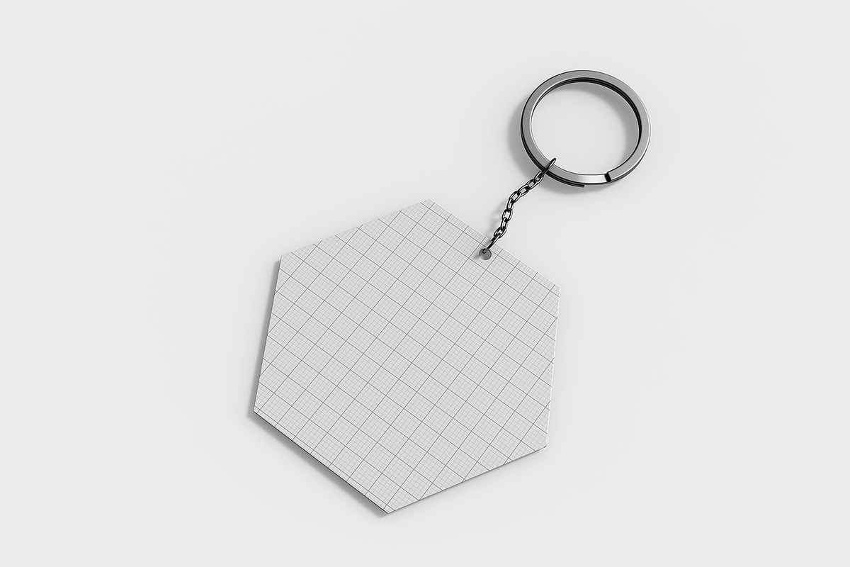 Top View Keychain Mockup