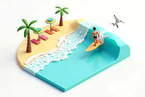 Isometric Low Poly 3D Render of Pers, a Photo by Stock Shape