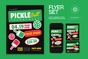 Pickleball Tournament Flyer, a Flyer Template by graphicook (Thumbnail 1 of 3)