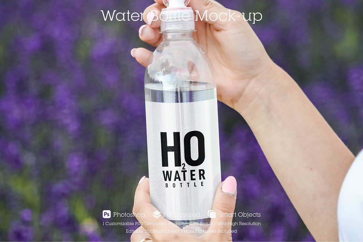 Water Bottle Mockup #09, a Product Mockup by alexandeerco (Photo 1 of 5)