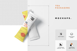 Long Sachet Packaging Mockups