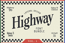 Highway Font Bundle - Vol. 1