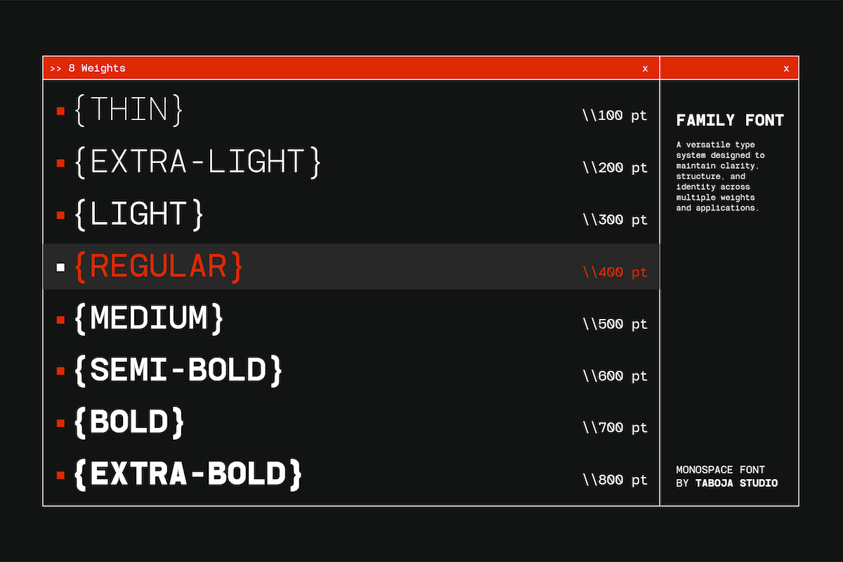 TBJ Monodrip Inktrap Monospace, a Sans Serif Font by Taboja Studio (Photo 3 of 15)