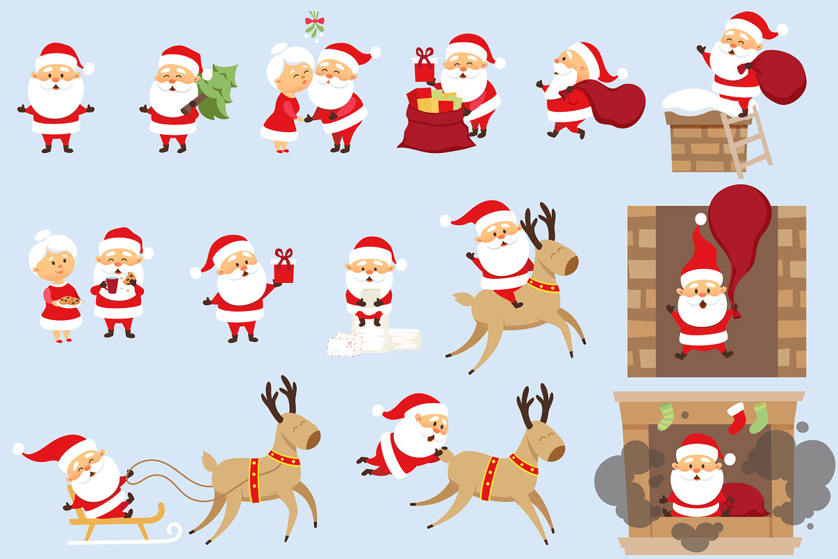 Santa Claus story, a Decorative Illustration by MeadowFox (Photo 1 of 4)