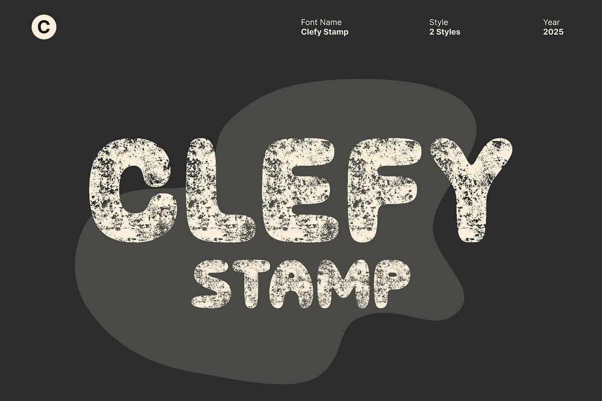 Clefy Stamp, a Sans Serif Font by Craft Supply Co. (Photo 1 of 8)