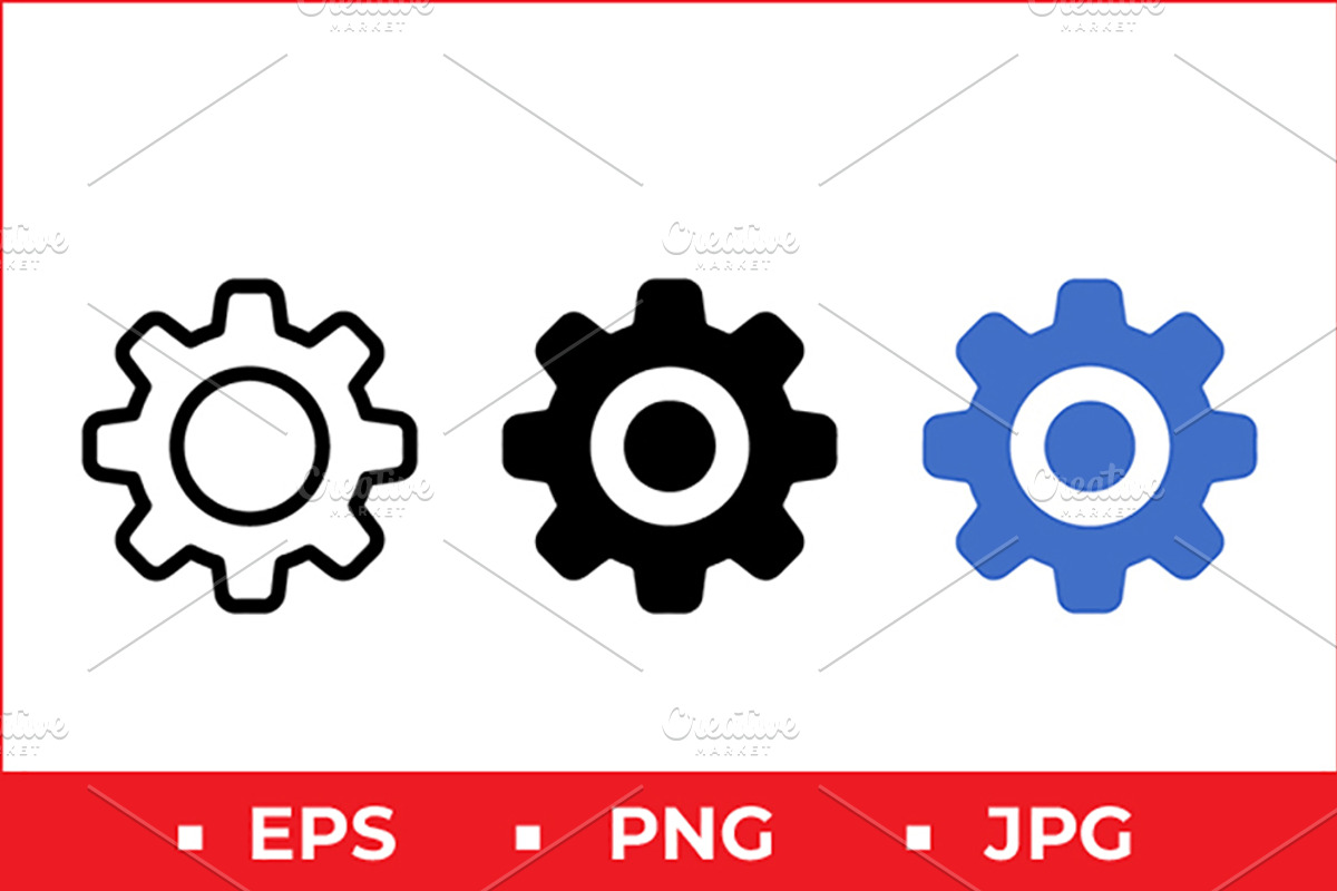Gear Mechanism Vector Design, a Solid Icon by Artonix (Photo 1 of 2)