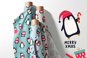 Winter Penguin Clipart Set, an Animal Illustration by Irina Ostapenko (Thumbnail 8 of 8)